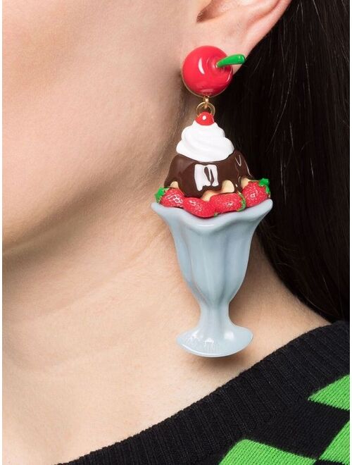 Moschino ice-cream drop earrings