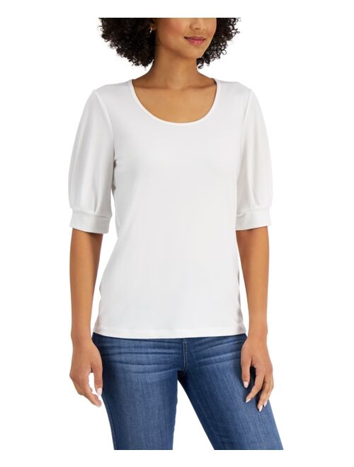 Kasper Puff-Sleeve Top