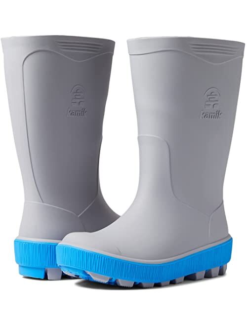 Kamik Kids Riptide Unisex Waterproof Slip on Lightweight Rain Boot