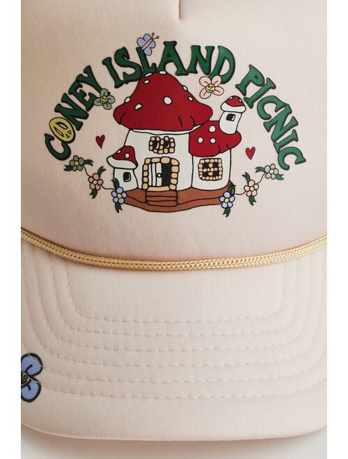 Coney Island Picnic Text Trucker Hat
