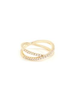 SHASHI Women's Stacey Pave Ring