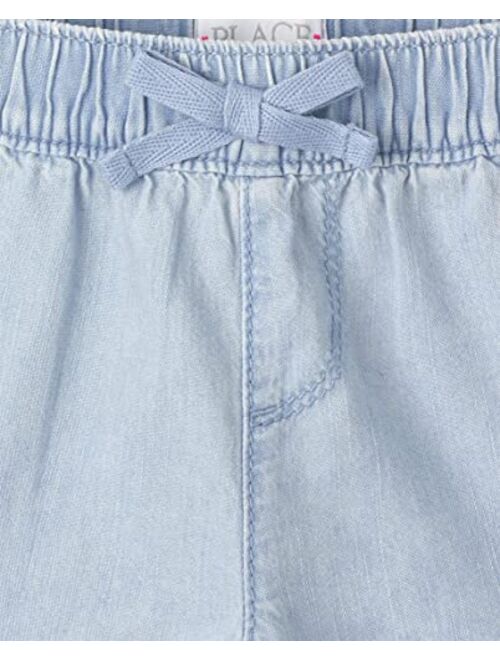 The Children's Place Single Girls Denim Pull on Shorts