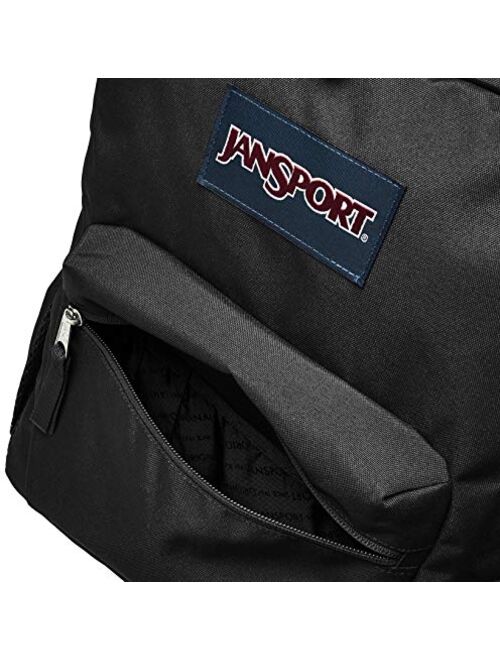 JanSport Cross Town Backpack - School, Travel, or Work Bookbag with Water Bottle Pocket, Mtn Dusk