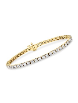 14kt Gold Diamond Tennis Bracelet H-I Color I - 2 Clarity