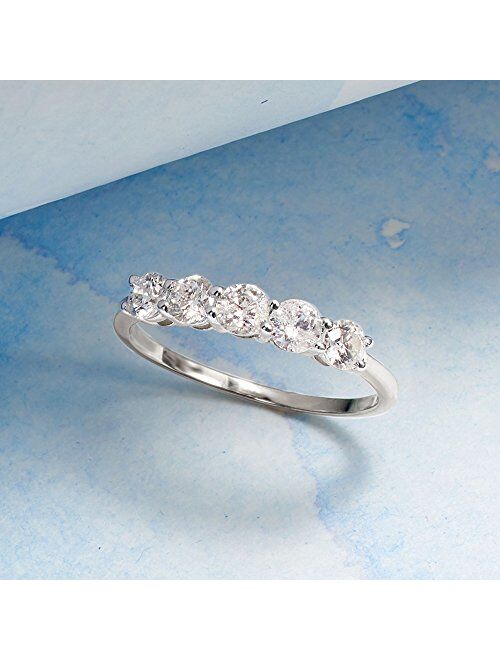 Ross-Simons Diamond Five Stone Ring in 14kt White Gold