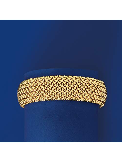 Ross-Simons Italian 18kt Yellow Gold Riso Bracelet