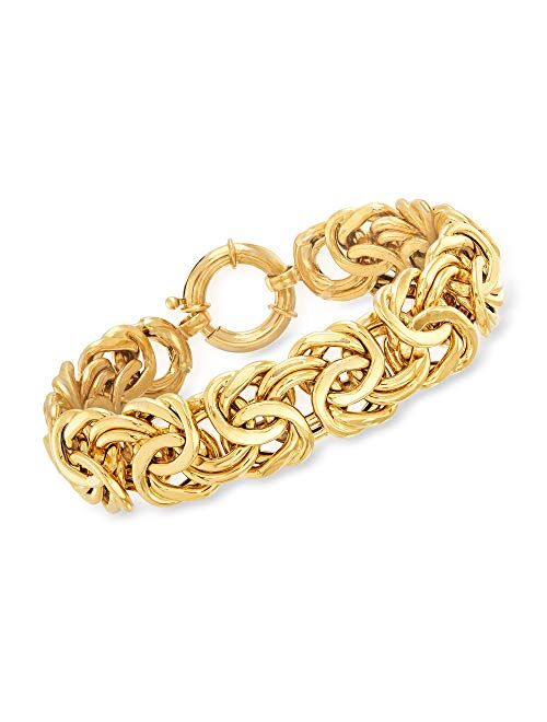 Ross-Simons 18kt Yellow Gold Byzantine Bracelet