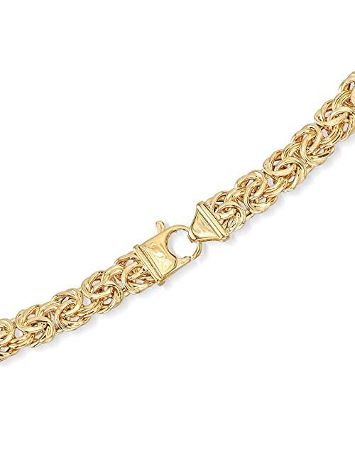Ross-Simons 14kt Yellow Gold Graduated Byzantine Necklace
