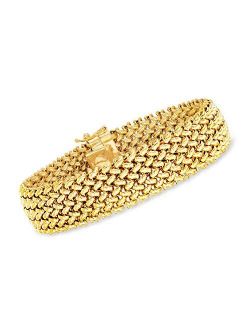 Italian 14kt Yellow Gold Riso Bracelet