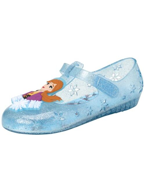 Disney Girls' Frozen Sandals - Waterproof Jelly Mary Jane Ballet Flats (Toddler/Little Girls)