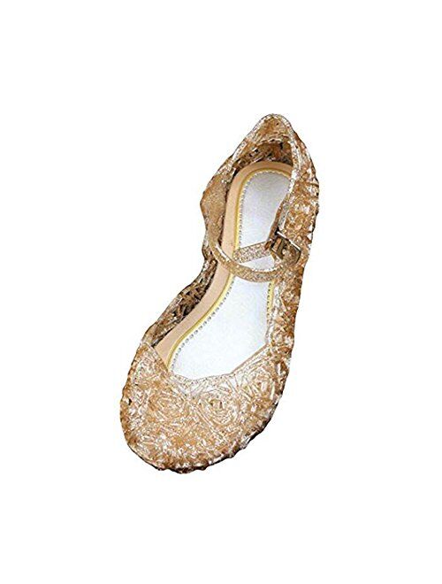 Qinyue.Jf Girls Dress Shoes Princess Sandals Mary Jane Dance Party Cosplay Shoes