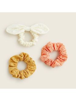 Girls' scrunchies three-pack