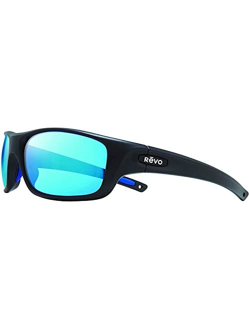 Revo Sunglasses Jasper: Polarized Crystal Glass Lens with Large Rectangle Wrap Frame