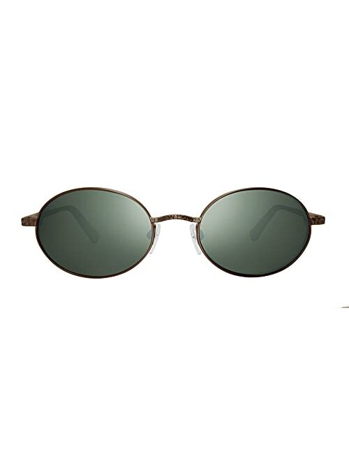 Revo Sunglasses Python I: Polarized Crystal Glass Lens Filters UV, Metal Round Frame