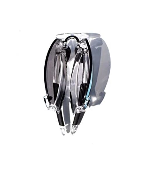 Revo Sunglasses Descend Fold: Polarized Lens with Rimless Foldable Frame