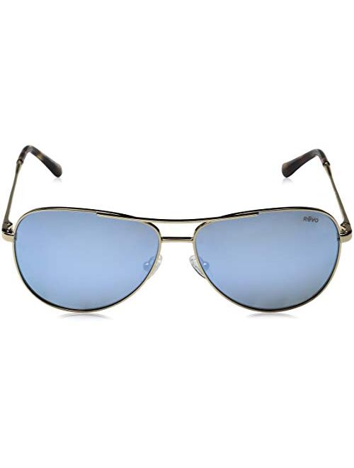 Revo Sunglasses Relay: Womens Polarized Lens with Metal Aviator Frame