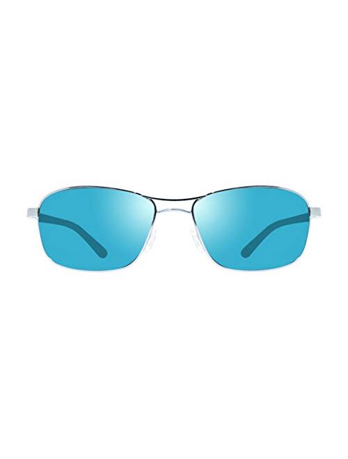 Revo Sunglasses Clive: High-contrast Polarized Crystal Glass Lens with Metal Rectangle Frame