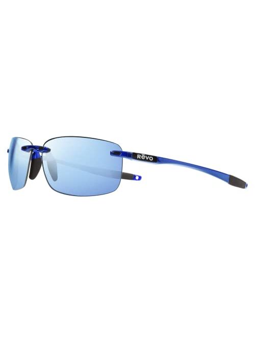 Revo Sunglasses Descend N: Polarized Lens Filters UV, Rimless Rectangle Frame
