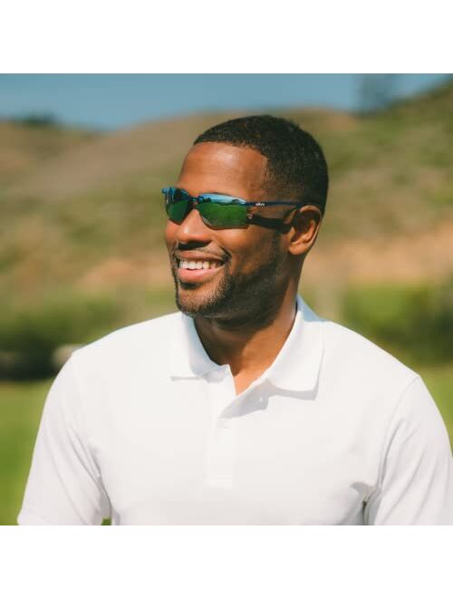 Revo Sunglasses Descend N: Polarized Lens Filters UV, Rimless Rectangle Frame