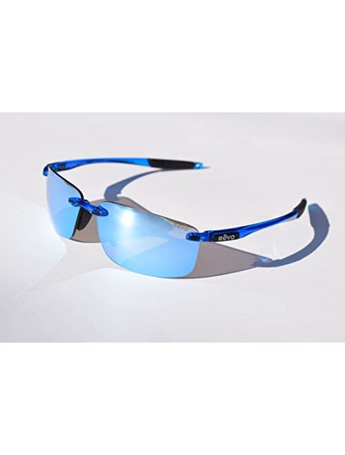 Revo Sunglasses Descend N: Polarized Lens Filters UV, Rimless Rectangle Frame