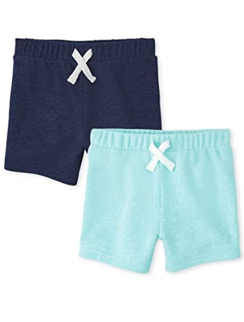 The Children's Place Baby 2 Pack Toddler Boys Marled French Terry Shorts 2-Pack
