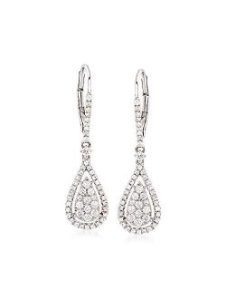 0.70 ct. t.w. Diamond Drop Earrings in 14kt White Gold