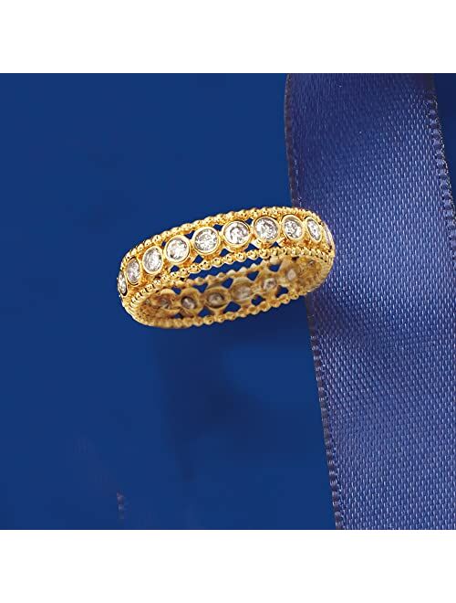 Ross-Simons 1.00 ct. t.w. Bezel-Set Diamond Eternity Ring in 14kt Yellow Gold