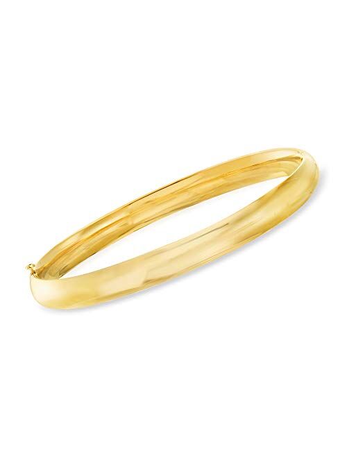 Ross-Simons 14kt Yellow Gold Polished Bangle Bracelet. 8 inches