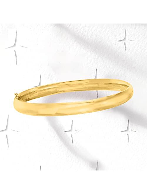 Ross-Simons 14kt Yellow Gold Polished Bangle Bracelet. 8 inches