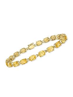 17.00 ct. t.w. Citrine Tennis Bracelet in 14kt Yellow Gold
