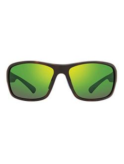 Sunglasses Border: Polarized Lens Filters UV, Large Rectangle Wrap Frame, Matte