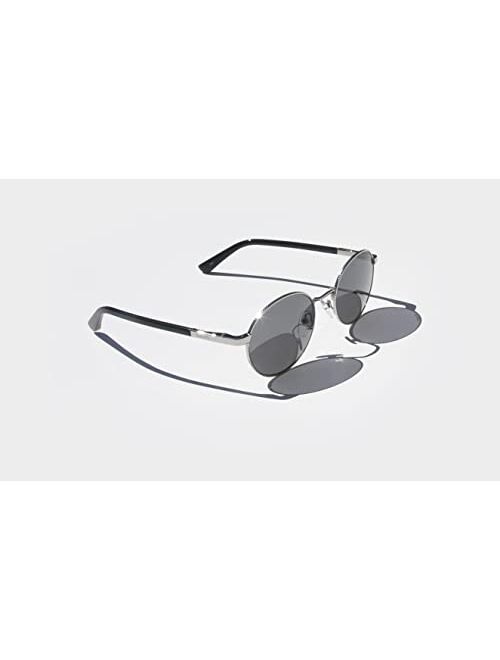 Revo Sunglasses Riley: Polarized Lens with Metal Round Frame