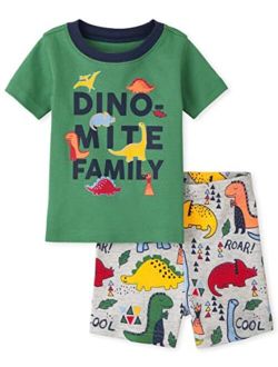 Baby Toddler Unisex Sleeve Top and Shorts Snug Fit 100% Cotton 2 Piece Pajama Sets