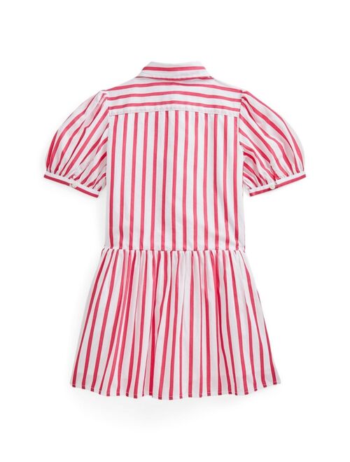 Polo Ralph Lauren Little Girls Striped Poplin Shirtdress