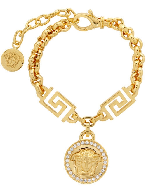Versace Gold Greek Key Bracelet