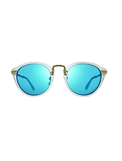 Revo Sunglasses Quinn: Polarized Crystal Glass Lens with Round Frame