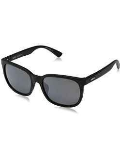 Polarized Sunglasses Slater Modified Rectangle Frame 55 mm, Matte Black Frame, Graphite