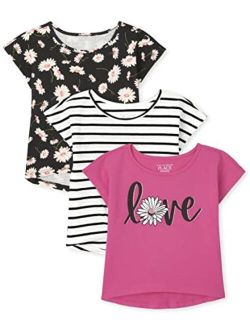 Baby and Toddler Girls Short Sleeve Fashion Top