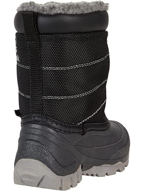 Kamik Kids Rapha Unisex Leather Waterproof Slip on Adjustable Snow Boot