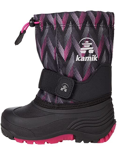 Kamik Kids Rocket 2 (Toddler/Little Kid/Big Kid) Synthetic Adjustable Slip on Snow Boot