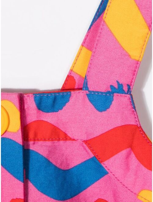 Stella McCartney Kids geometric-print organic cotton top