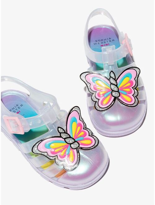 Sophia Webster Mini unicorn iridescent jelly sandals