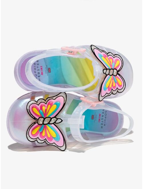 Sophia Webster Mini unicorn iridescent jelly sandals