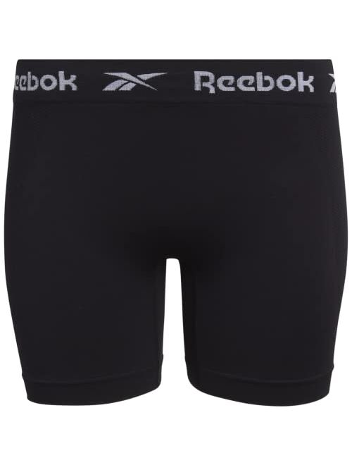 Reebok Women’s Underwear - Long Leg Seamless Slip Short Boyshorts (6 Pack)