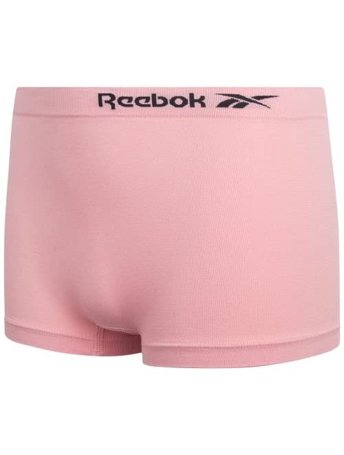 Reebok Girls’ Underwear - Seamless Boyshort Panties (6 Pack)