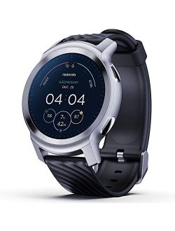 Motorola Moto Watch 100 Smartwatch - 42mm Smartwatch with GPS for Men & Women, Up to 14 Day Battery, 24/7 Heart Rate, SpO2, 5ATM Water Resistant, AOD, Android & iOS Compa