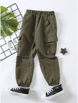 Toddler Boys Flap Pocket Cargo Pants