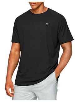 Men's Dry Fit Short Sleeve Crewneck Lightweight Moisture Wicking Tee Shirts for Men Workout Athletic Casual