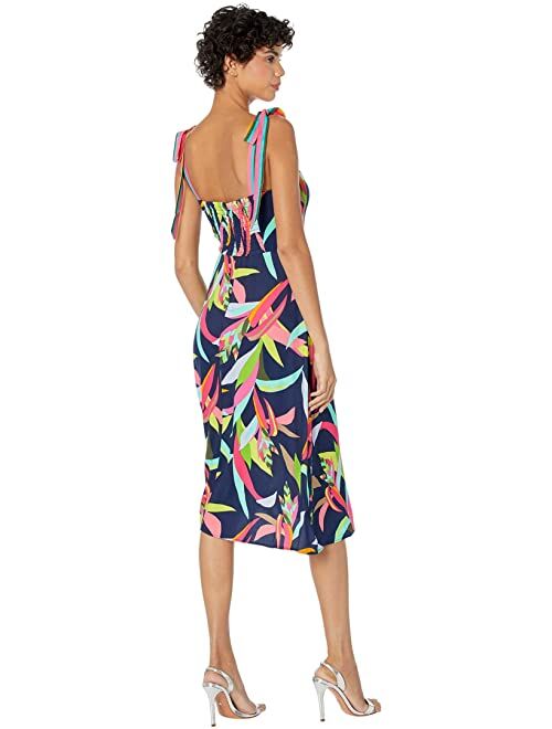 Trina Turk Jolie Printed Slit Dress For Women