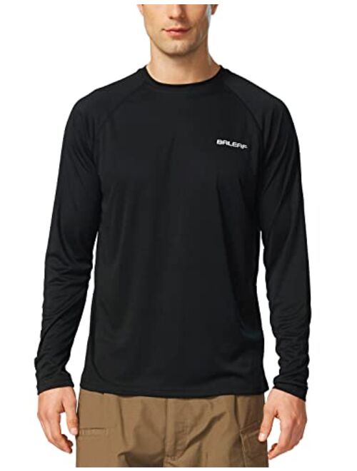BALEAF Men's Long Sleeve Moisture Wicking T-Shirts Lightweight UPF 50+ Sun Protection SPF T-Shirts Fishing Hiking Running